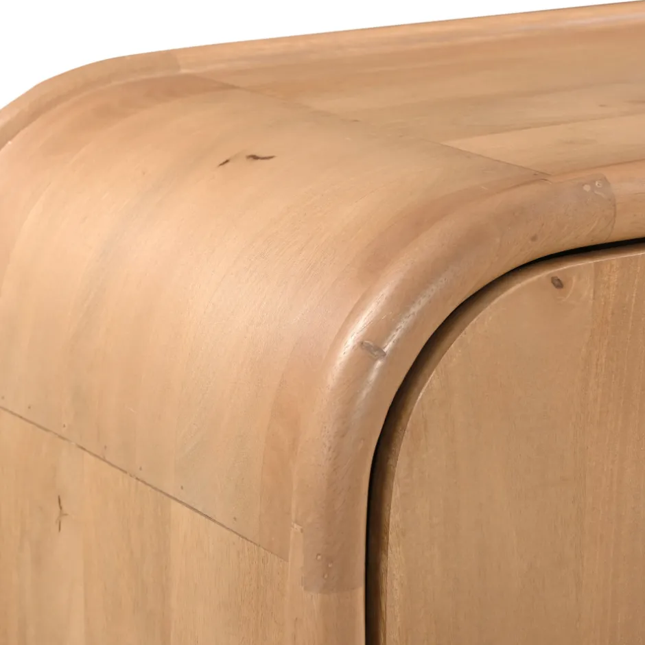 Online Drawer BALI Buffet 2 portes en bois massif L90cm