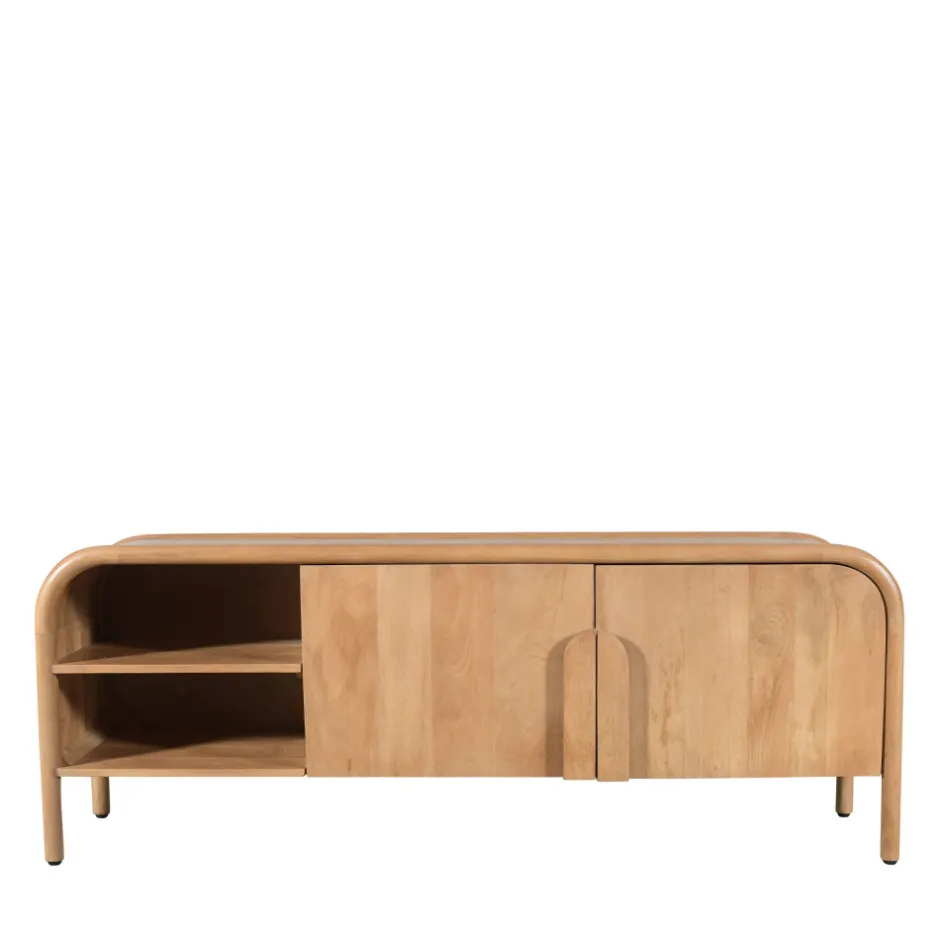 Sale Drawer BALI Meuble TV 2 portes en bois massif L150cm