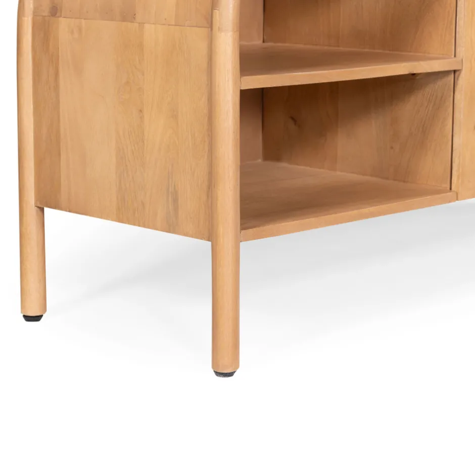 Sale Drawer BALI Meuble TV 2 portes en bois massif L150cm