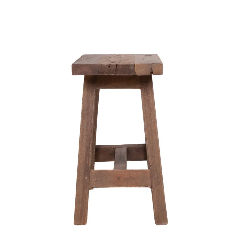 Outlet House Nordic BARCELONA Tabouret en teck H45cm