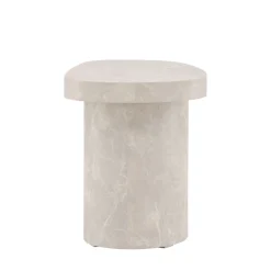 Discount Venture Home BASTAD Table d'appoint organique en effet marbre 50x30cm