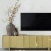 Online Woood BASU Meuble TV 4 portes en bois L200cm