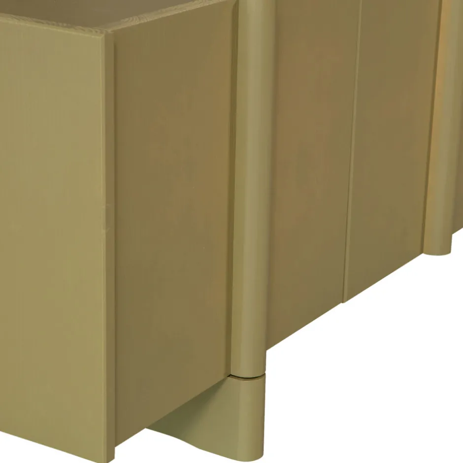 Online Woood BASU Meuble TV 4 portes en bois L200cm