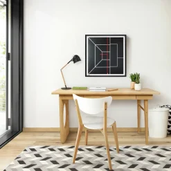 Discount Woodman BAU Bureau design en bois 1 tiroir