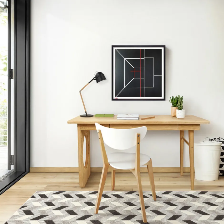 Discount Woodman BAU Bureau design en bois 1 tiroir