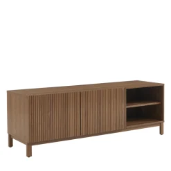 Discount No name BELLY Meuble TV 2 portes en bois L140cm