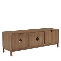 Discount No name BELLY Meuble TV 2 portes en bois L140cm