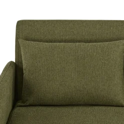 Best Drawer BELUSHI Canapé convertible 2 places en tissu pieds bois clair
