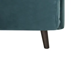 Outlet Drawer BELUSHI Canapé convertible 2 places en velours pieds bois foncé