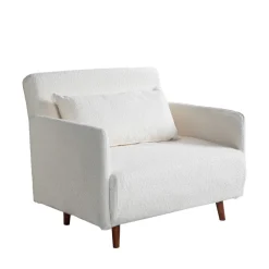 Drawer BELUSHI Fauteuil convertible en tissu bouclette