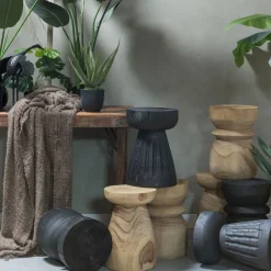 Woood BINK Table d'appoint en bois ø28cm