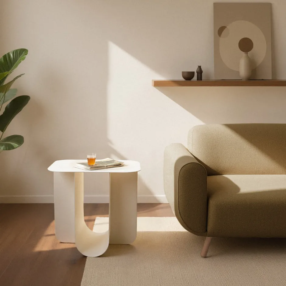 New Drawer BLUM Table d'appoint en métal 45x40cm