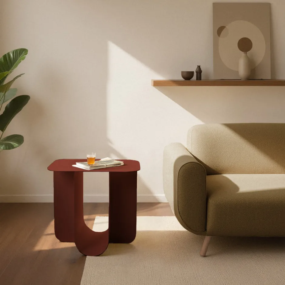 New Drawer BLUM Table d'appoint en métal 45x40cm