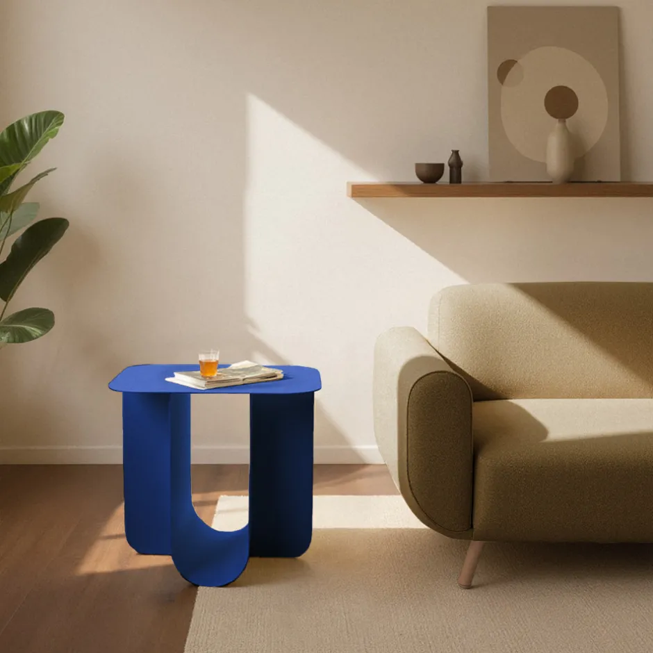 New Drawer BLUM Table d'appoint en métal 45x40cm