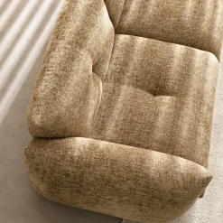Discount Drawer BOCCA Canapé droit 3 places en tissu à dossier capitonné