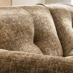 Discount Drawer BOCCA Canapé droit 3 places en tissu à dossier capitonné
