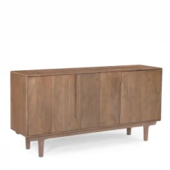 New Drawer BOGOR Buffet 4 portes en bois massif L150cm