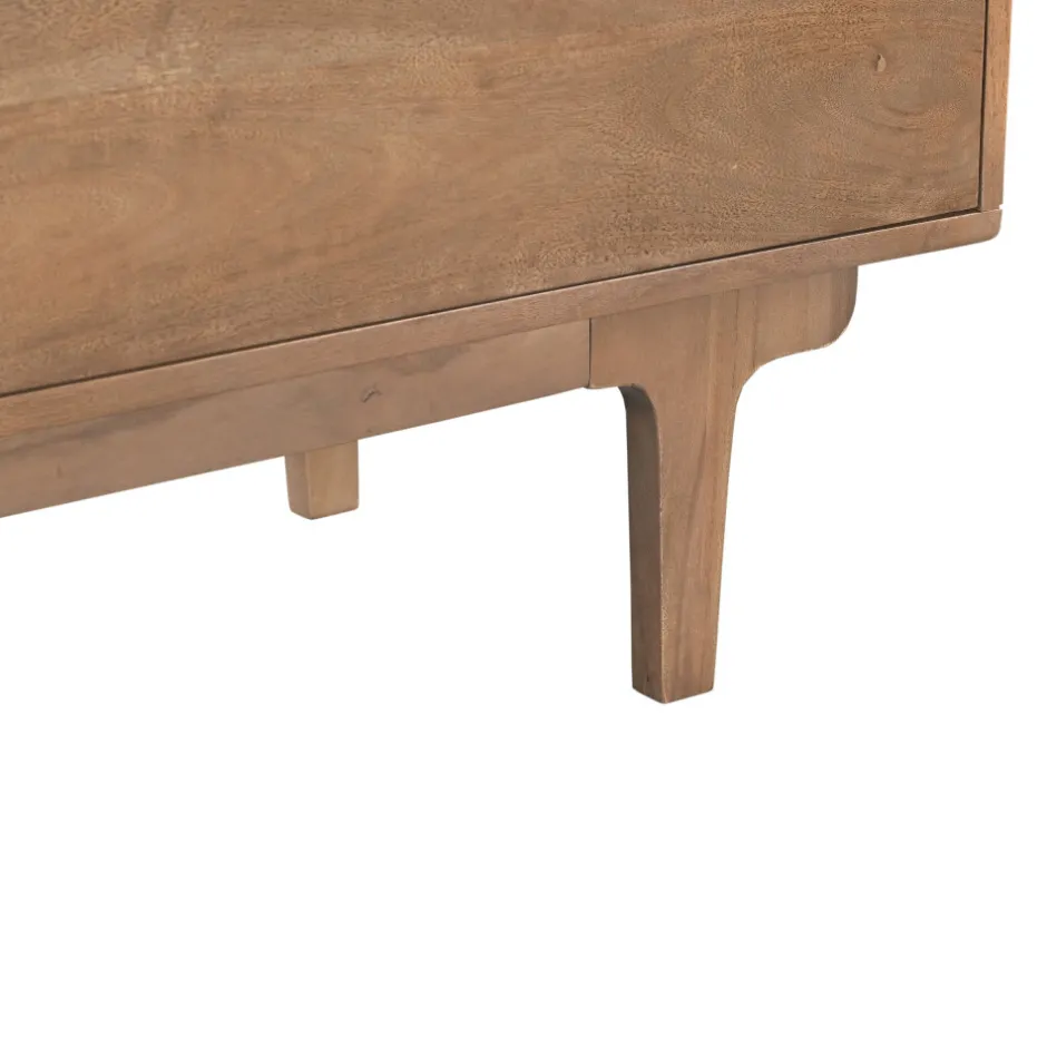 Outlet Drawer BOGOR Commode 3 tiroirs en bois massif L80cm