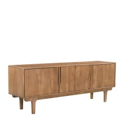 Clearance Drawer BOGOR Meuble tv 4 portes en bois massif L150cm
