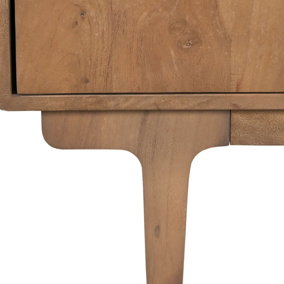 Clearance Drawer BOGOR Meuble tv 4 portes en bois massif L150cm