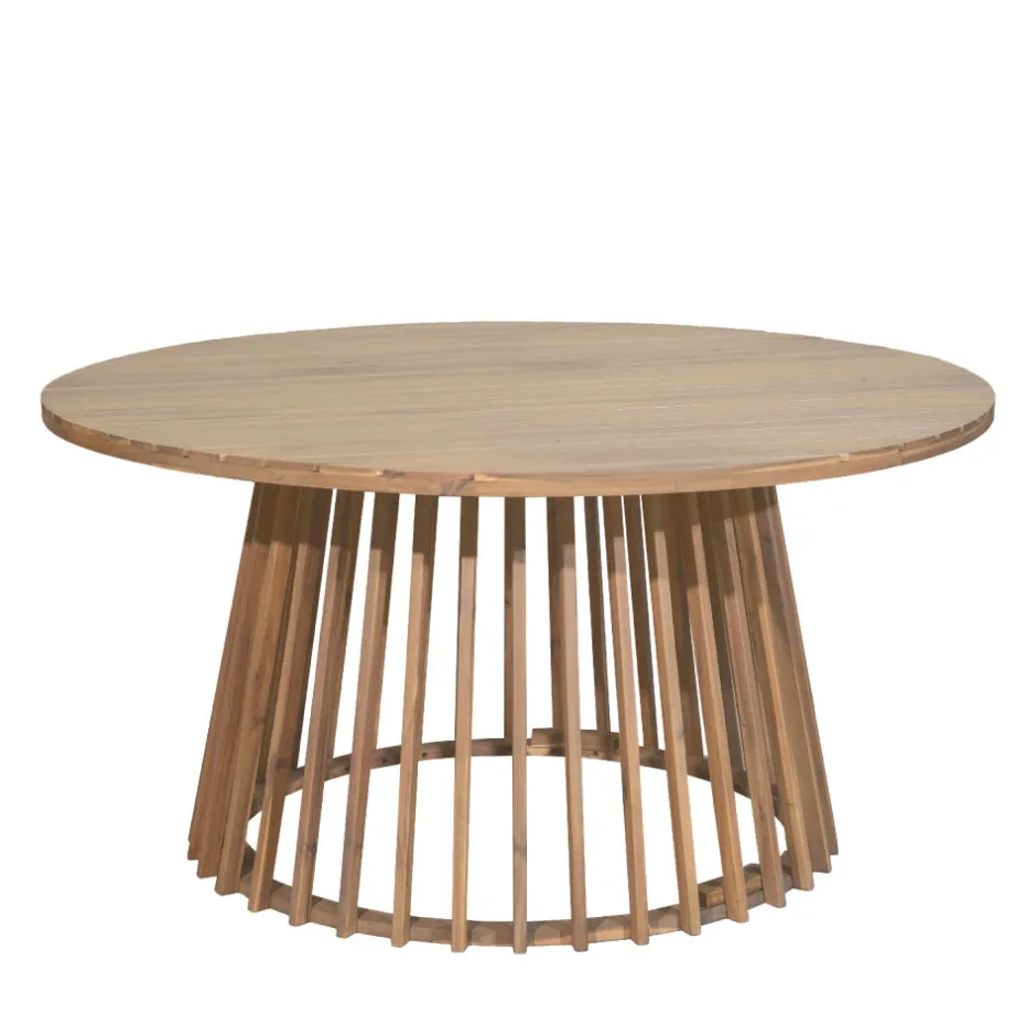 Hot Drawer BORO Table à manger de jardin 6 personnes ronde en bois ø 150 cm