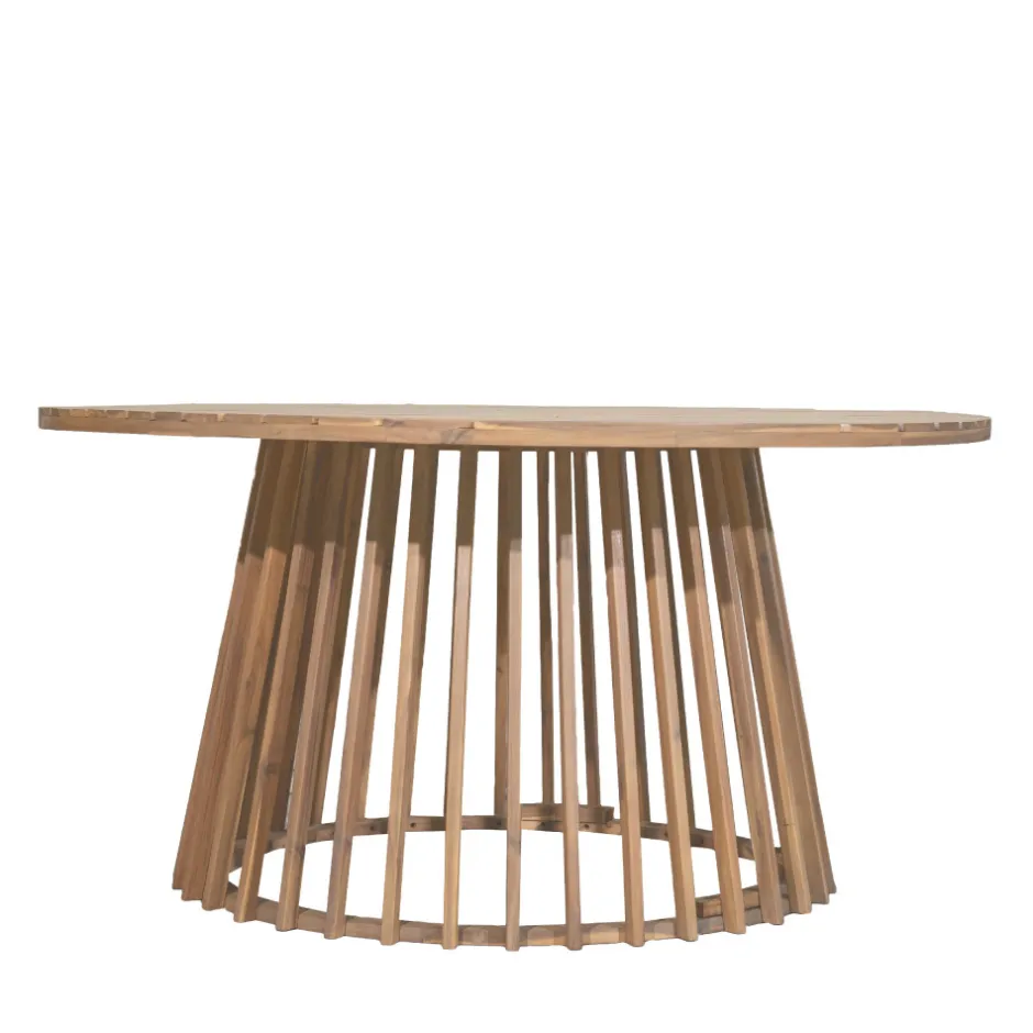 Hot Drawer BORO Table à manger de jardin 6 personnes ronde en bois ø 150 cm