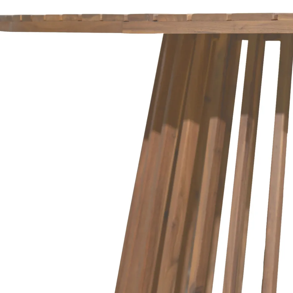 Hot Drawer BORO Table à manger de jardin 6 personnes ronde en bois ø 150 cm