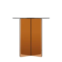 Outlet Drawer BOSTON Table d'appoint ronde en verre ø45cm
