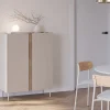 Outlet Drawer BOXY Buffet 2 portes en bois et métal H120cm