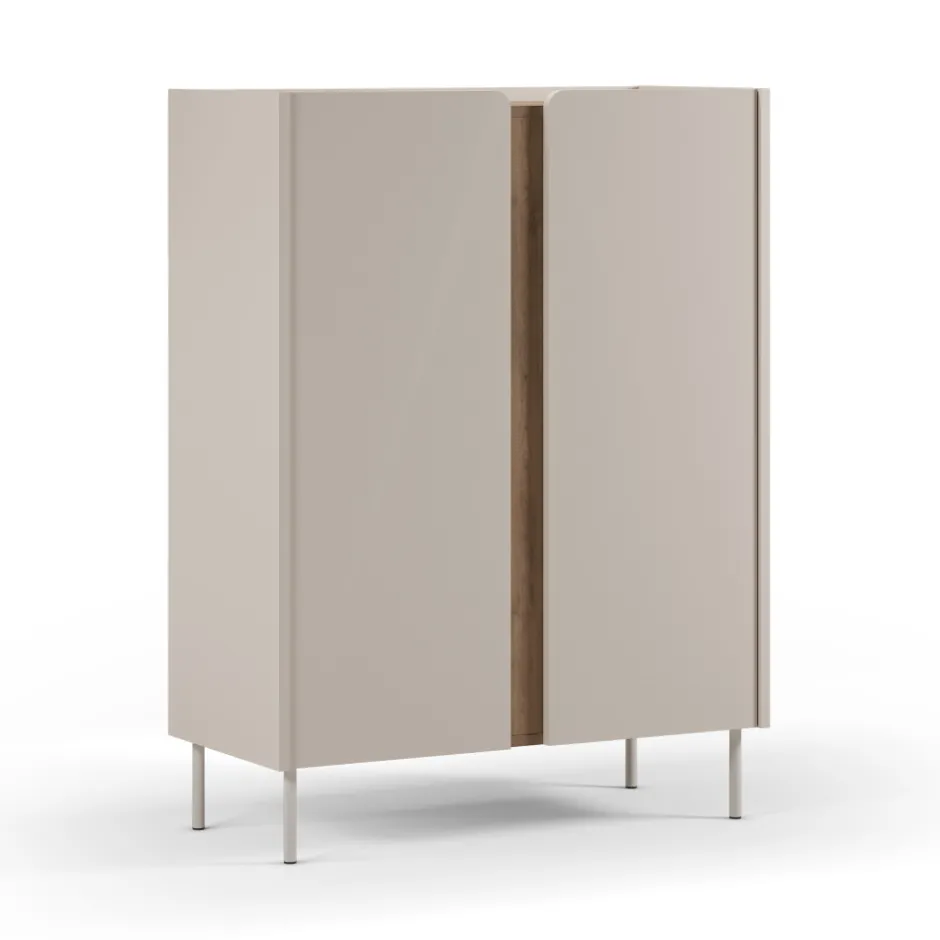 Outlet Drawer BOXY Buffet 2 portes en bois et métal H120cm