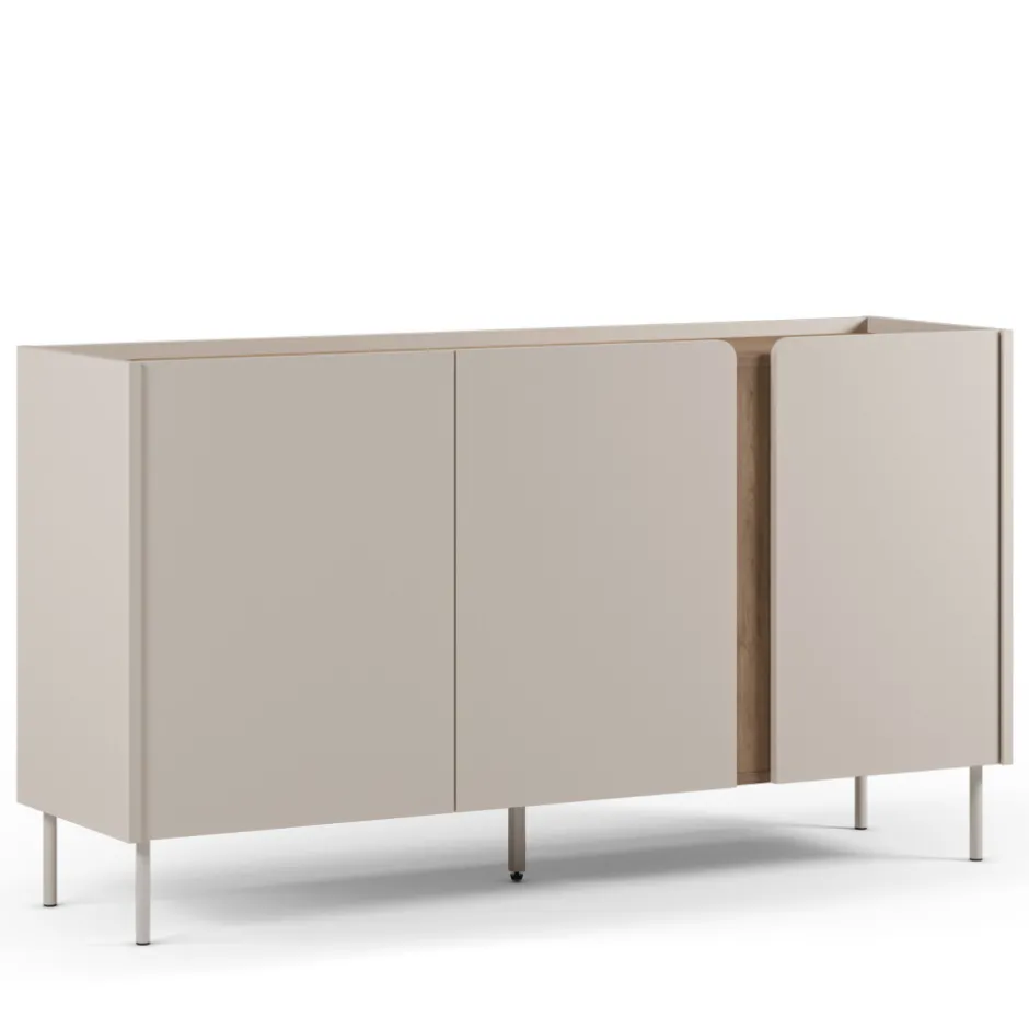 Hot Drawer BOXY Buffet 3 portes en bois et métal L150cm