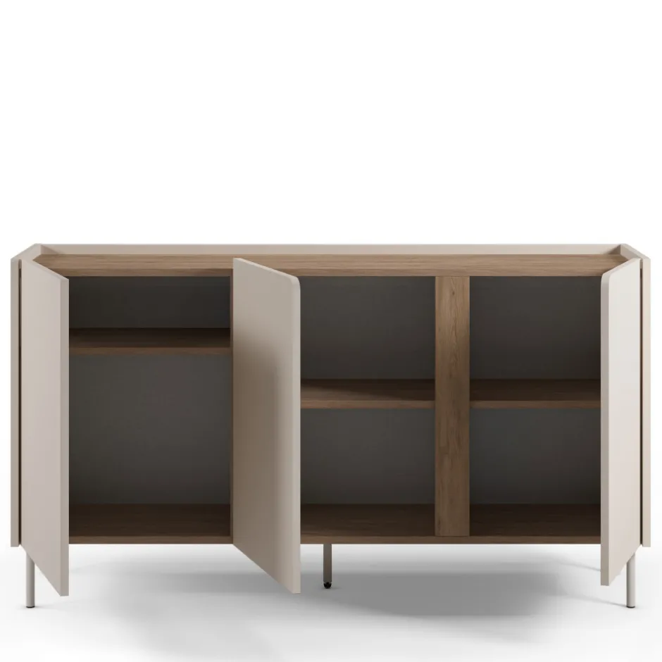 Hot Drawer BOXY Buffet 3 portes en bois et métal L150cm