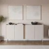 Online Drawer BOXY Buffet 4 portes en bois et métal L180cm