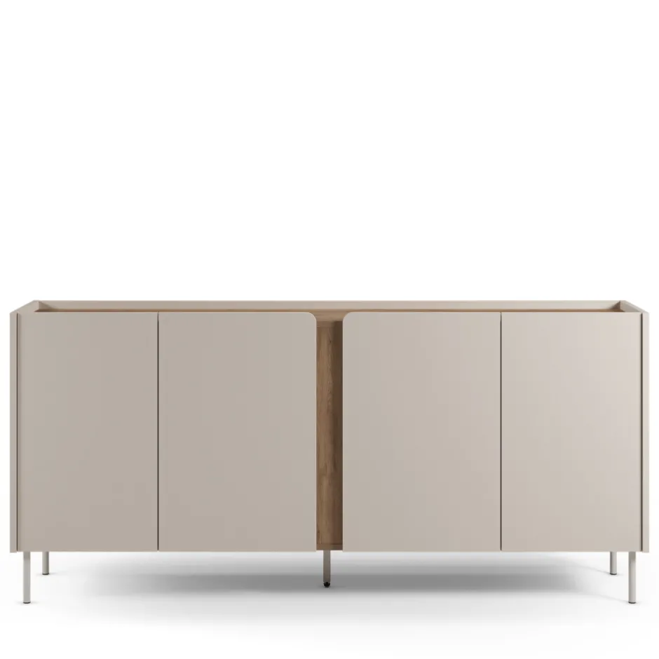 Online Drawer BOXY Buffet 4 portes en bois et métal L180cm