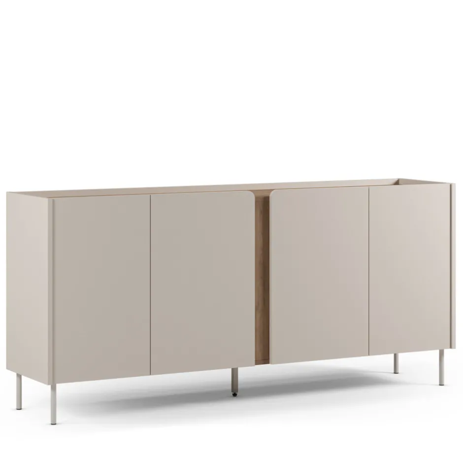 Online Drawer BOXY Buffet 4 portes en bois et métal L180cm
