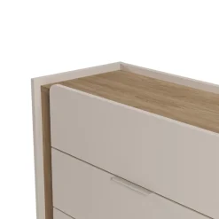 Discount Drawer BOXY Commode 3 tiroirs en bois et métal