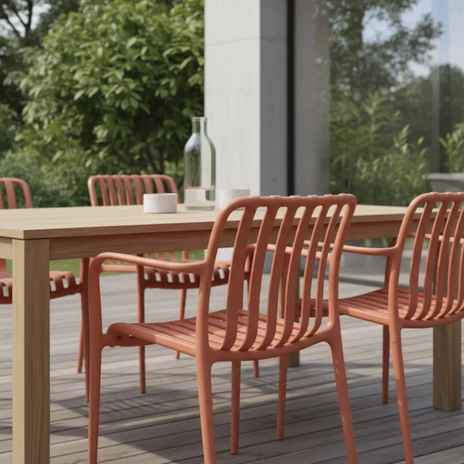 New Drawer BRANO Lot de 2 fauteuils de jardin en résine