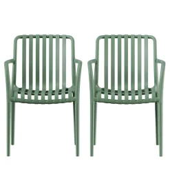 New Drawer BRANO Lot de 2 fauteuils de jardin en résine