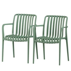 New Drawer BRANO Lot de 2 fauteuils de jardin en résine