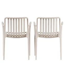New Drawer BRANO Lot de 2 fauteuils de jardin en résine