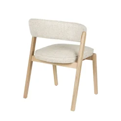 Hot Zuiver BRIGHT Lot de 2 chaises en tissu et bois