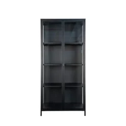Online House Nordic BRISBANE Vaisselier en verre et métal H175cm
