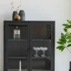 New House Nordic BRISBANE Vaisselier en verre et métal H101,5cm