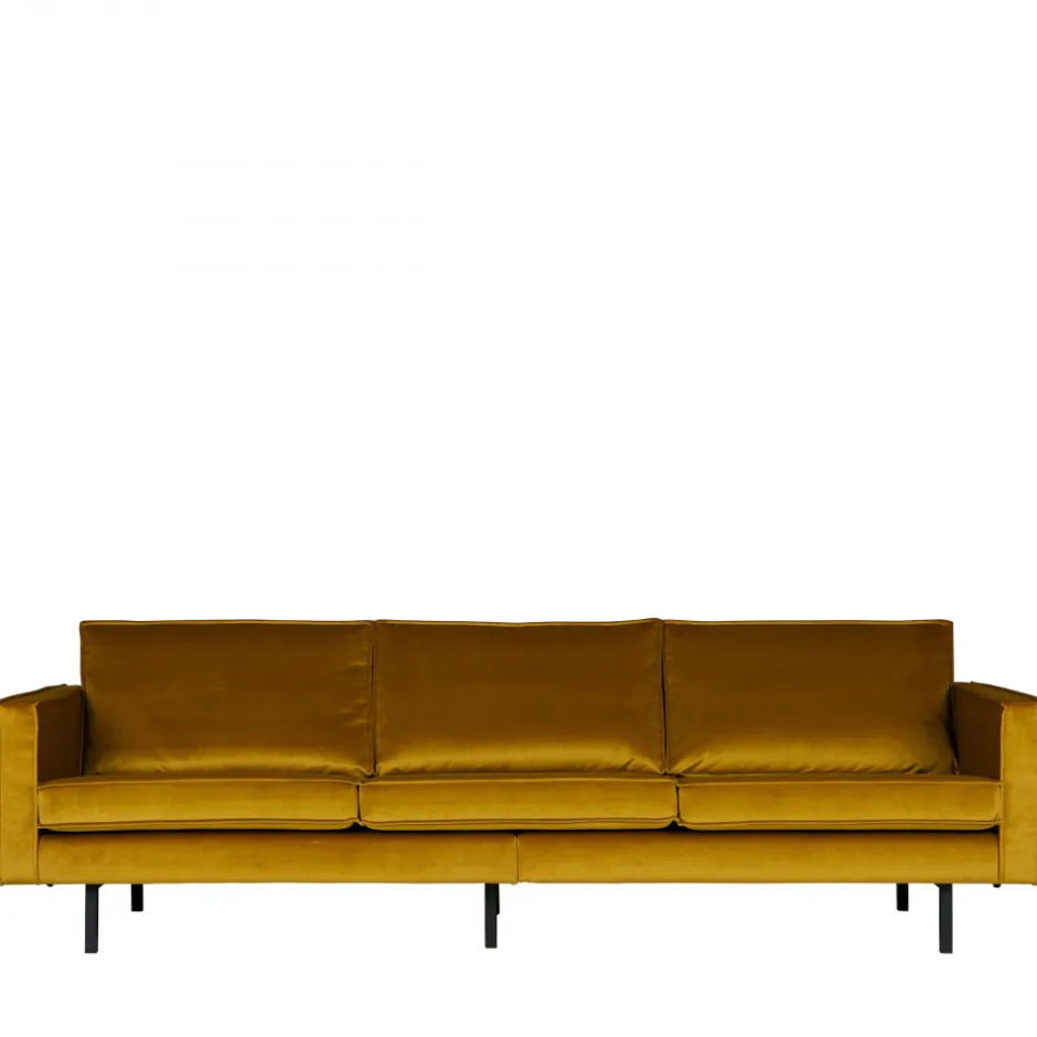 Discount Woood BRONCO Grand canapé 4 places vintage velours