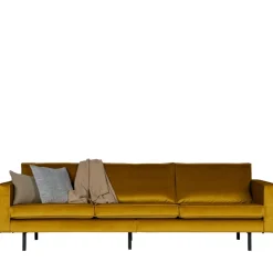 Discount Woood BRONCO Grand canapé 4 places vintage velours