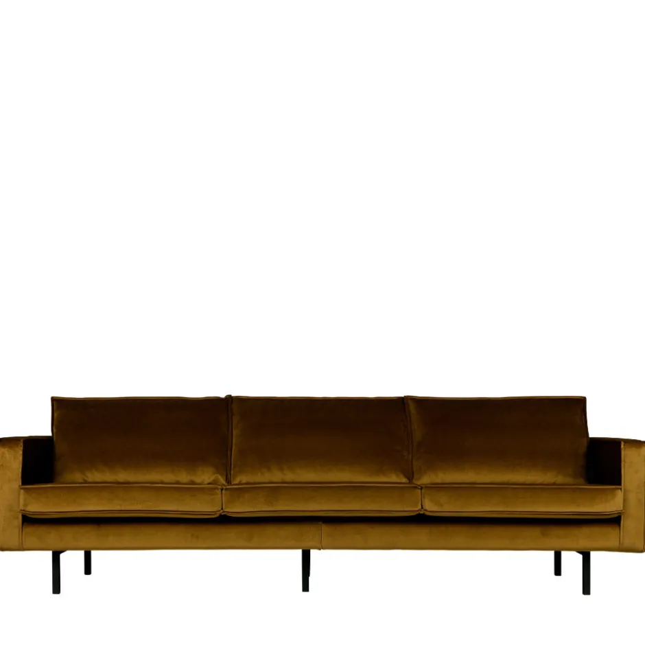 Discount Woood BRONCO Grand canapé 4 places vintage velours