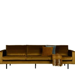 Discount Woood BRONCO Grand canapé 4 places vintage velours