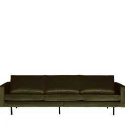 Discount Woood BRONCO Grand canapé 4 places vintage velours
