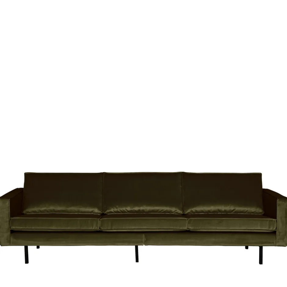 Discount Woood BRONCO Grand canapé 4 places vintage velours
