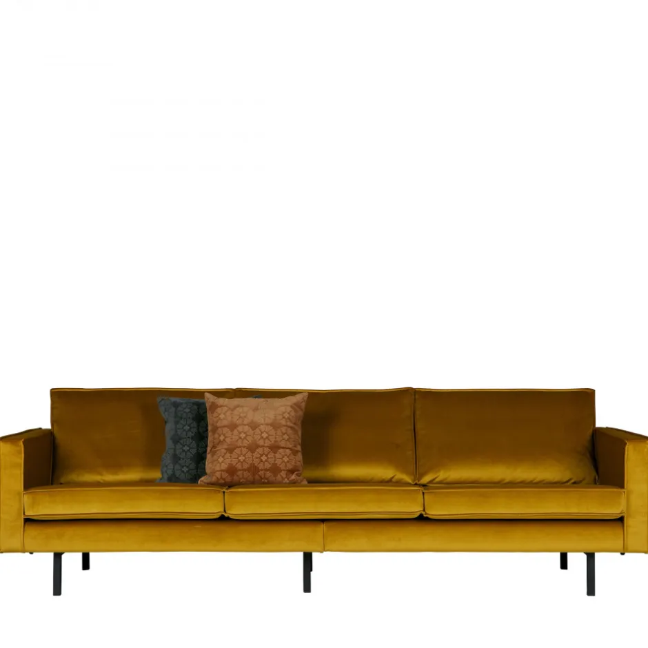 Discount Woood BRONCO Grand canapé 4 places vintage velours